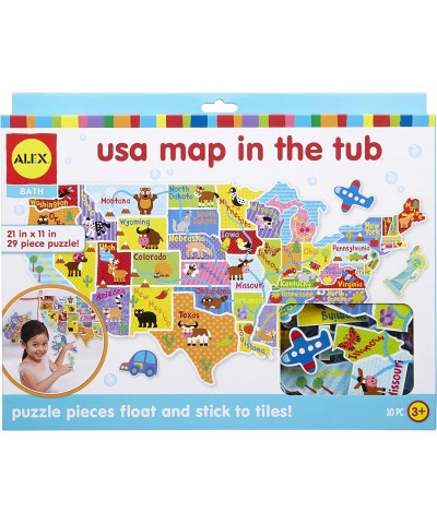 Alex Bath USA Map in The Tub Kids Bath Activity $31.45 Bathtub Toys