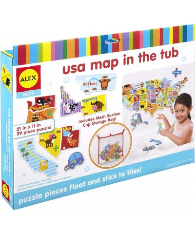 Alex Bath USA Map in The Tub Kids Bath Activity $31.45 Bathtub Toys