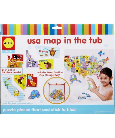 Alex Bath USA Map in The Tub Kids Bath Activity $31.45 Bathtub Toys