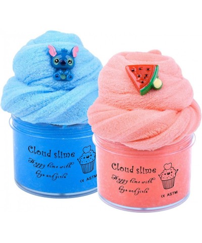 2 Pack Cloud Slime Kit Fluffy Slime Toys for Girls and Boys Soft and Non-Sticky Stress Relief Toy for Kids Education Birthday...