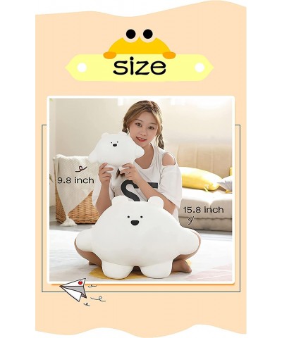 Large Fat Cartoon Cute White Bear Dinosaur Plush Stuffed Animal Body Pillow Super Soft Hug Toy Gift The Child's Sleeping Kawa...