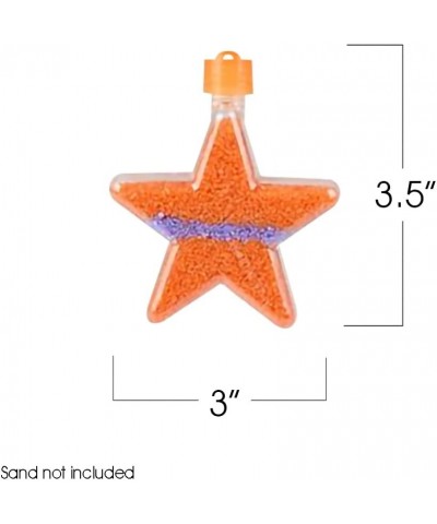 Star Sand Art Bottle Necklaces Pack of 12 Sand Art Craft Kit with Star Shaped Bottles Craft Party Supplies and Party Favors f...