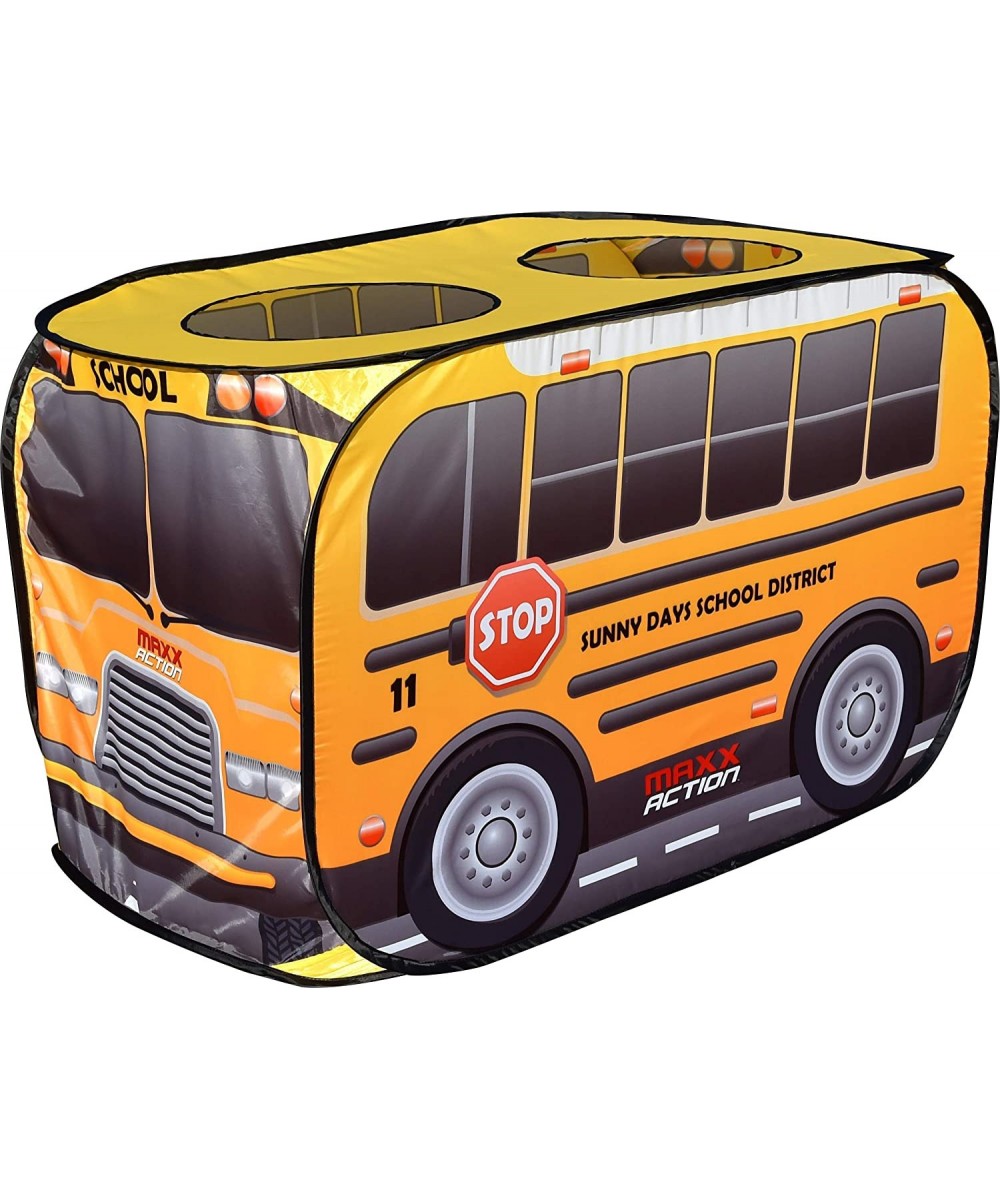 Pop Up School Bus – Indoor Playhouse for Kids | Yellow Vehicle Toy Gift for Boys and Girls $48.50 Kids' Playhouses