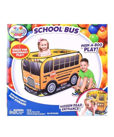 Pop Up School Bus – Indoor Playhouse for Kids | Yellow Vehicle Toy Gift for Boys and Girls $48.50 Kids' Playhouses