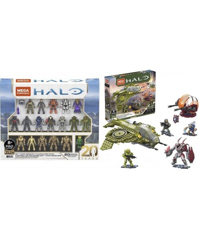 Halo 20th Anniversary Character Pack Halo Infinite Construction Set Building Toys for Boys ​ [Amazon Exclusive] & Construx Ha...