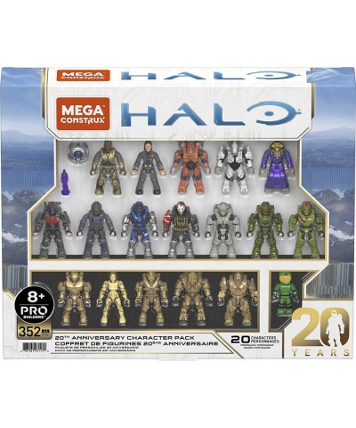 Halo 20th Anniversary Character Pack Halo Infinite Construction Set Building Toys for Boys ​ [Amazon Exclusive] & Construx Ha...