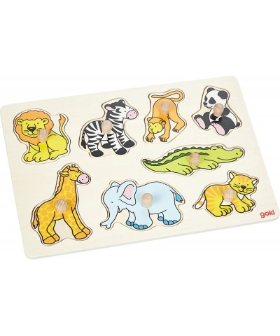 Plug Zoo Animals Puzzle (8 Piece) $36.98 Pegged Puzzles