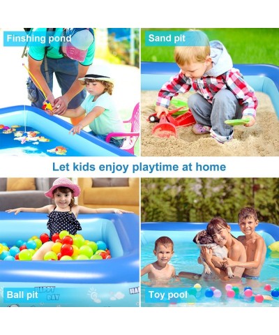 Inflatable Pool with Dolphin Sprinkler Swimming Pool Toys for Kids Toddlers Kiddie Pool Hard Plastic Toys Above Ground for Ou...