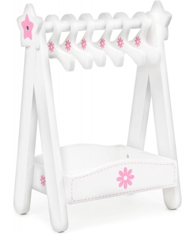 Classic Wooden Doll Dress Rack with 6 Hangers Compatible with 18” Brand Name Doll Accessories $63.12 Doll Accessories