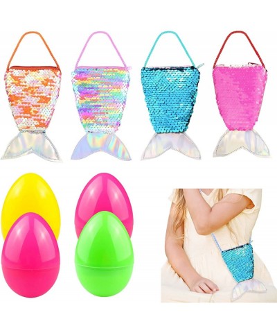 Easter Basket Stuffers Easter Eggs Fillers Filled 4 Pack Large Plastic Eggs with Cute Purse $15.28 Plush Purses