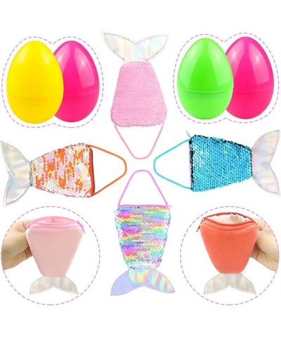 Easter Basket Stuffers Easter Eggs Fillers Filled 4 Pack Large Plastic Eggs with Cute Purse $15.28 Plush Purses