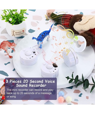 3 Pcs Voice Recorder for Stuffed Animal Voice Recorder Box Stuffed Bear Mini Voice Recorder Device DIY Custom Voice Message T...