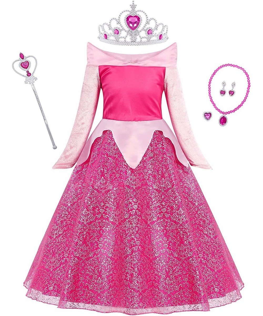 Princess Dress Sleeping Beauty Fancy Dress Up Girls Halloween Birthday Party Gown with Accessories $59.83 Kids' Costumes