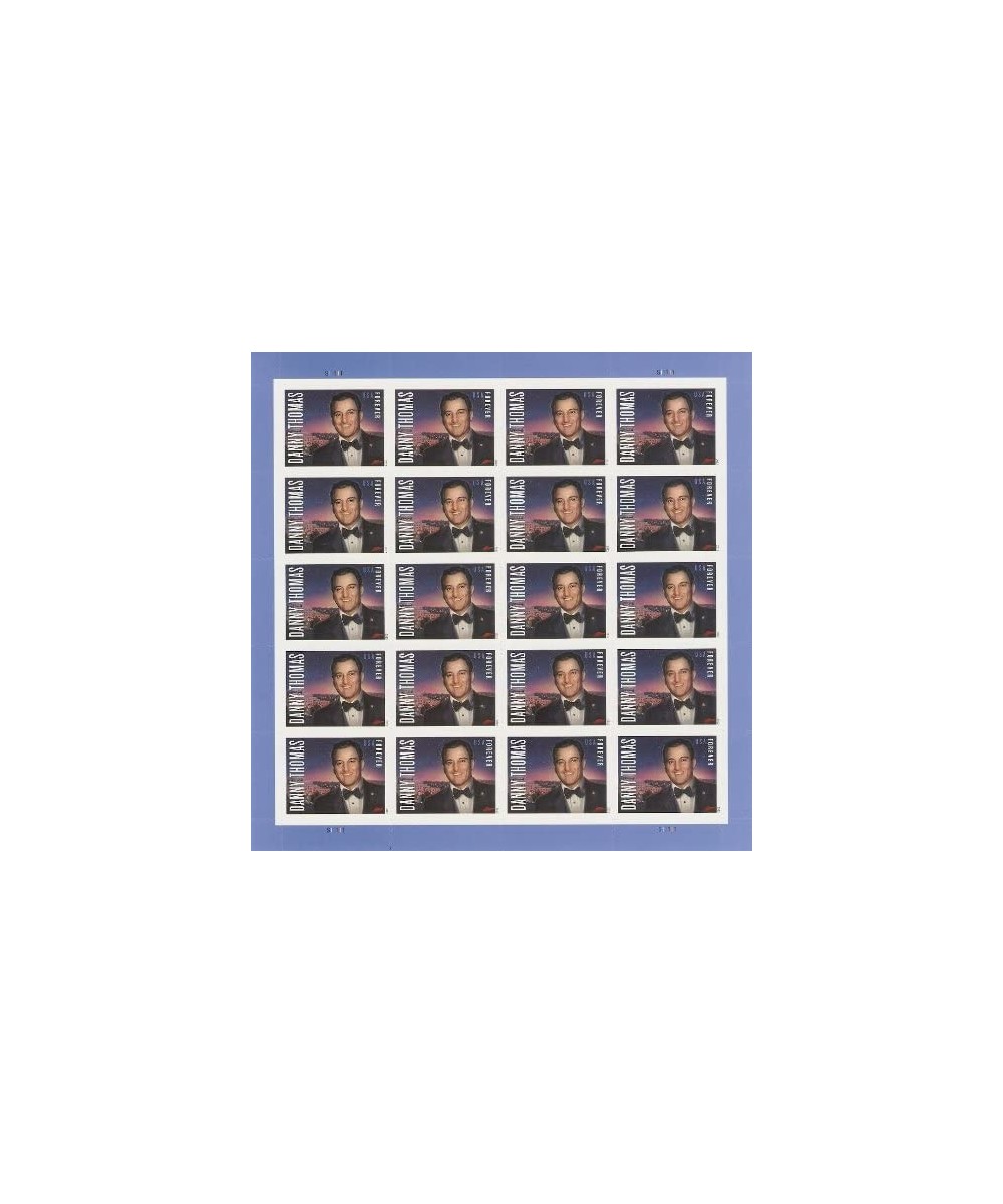 Danny Thomas Sheet of 20 Forever Stamps Scott 4628 $31.78 Collectibles Display & Storage