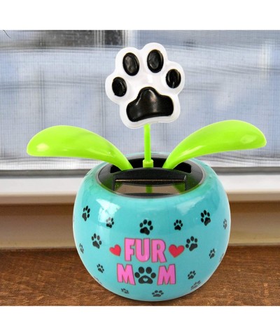 “Fur Mom” Paw Flower Solar Dancer Figure Solar-Powered Dancing Office Desk Decor Windowsill or Car Dashboard Decoration $16.7...