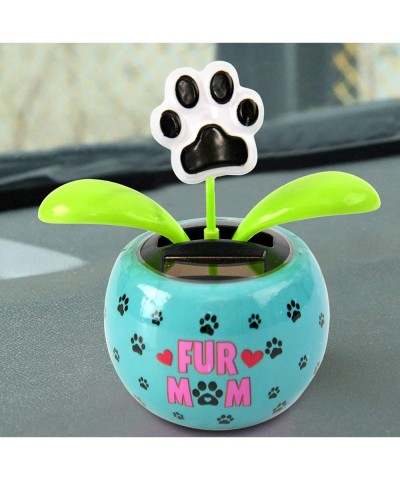 “Fur Mom” Paw Flower Solar Dancer Figure Solar-Powered Dancing Office Desk Decor Windowsill or Car Dashboard Decoration $16.7...