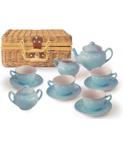 Children's Porcelain Play Tea Set - 13pcs Blue $68.41 Toy Kitchen Products