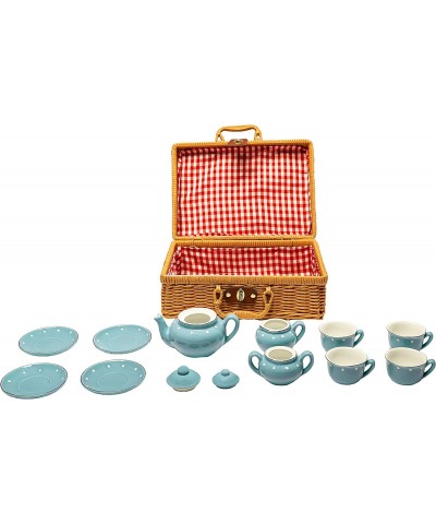 Children's Porcelain Play Tea Set - 13pcs Blue $68.41 Toy Kitchen Products