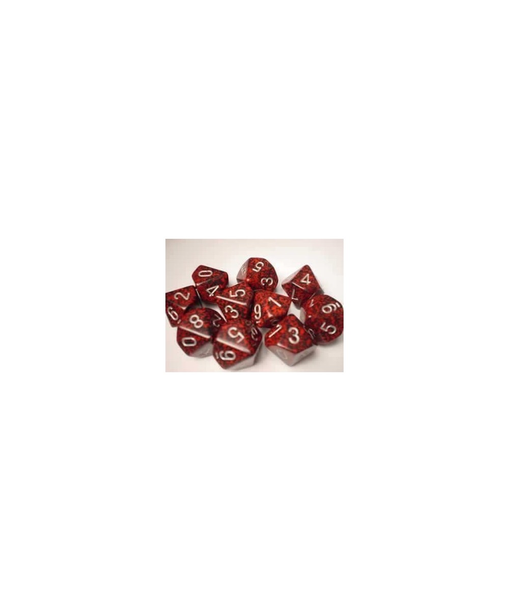 Dice Sets: Silver Volcano Speckled - Ten Sided Die d10 Set (10) $21.81 Game Accessories