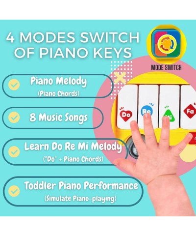 Spanish Piano Toy for Baby Toddler | Learning Spanish Animal Words Musical Games Sound with Light Up for 6 Months -3 Years Ol...