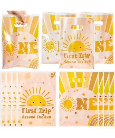 First Trip Around The Sun Party Favors Bags Boho Sun 1st Birthday Goody Candy Treat Bags with Handles Sunshine Party Decor Pl...