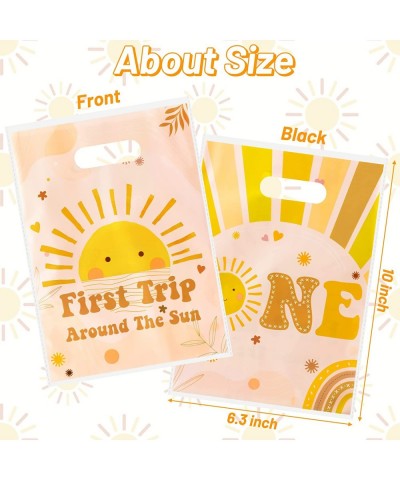 First Trip Around The Sun Party Favors Bags Boho Sun 1st Birthday Goody Candy Treat Bags with Handles Sunshine Party Decor Pl...