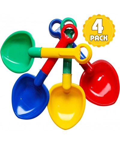 10''Sand Shovels Multi-Color Sand Scoop Plastic Shovels Beach Shovels for Boys and Girl- 4 Pack $17.50 Sandboxes & Beach Toys