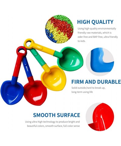 10''Sand Shovels Multi-Color Sand Scoop Plastic Shovels Beach Shovels for Boys and Girl- 4 Pack $17.50 Sandboxes & Beach Toys