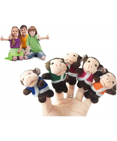 Storytime Animal Finger Puppets Set - 6 Piece Five Little Monkeys Sitting in a Tree Educational Toys $17.76 Finger Puppets