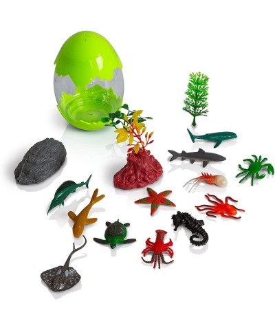 Easter Egg Toys for Toddlers 3 Pack with 12 Assorted Realistic Insect Ocean Life and Dinosaur Toy Figures Each Learning Kids ...