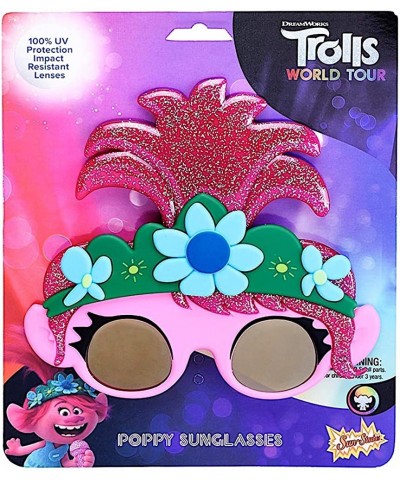 Licensed Trolls World Tour Poppy Shades Costume Party Favor Sunglasses UV400 Pink $16.64 Kids' Dress-Up Accessories