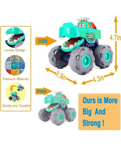 Monster Truck Toy Set 3 Designs Toy Cars Friction Power Bull Cars Pull Back Leopard Cars Push and Go Crocodile Cars Baby Toy ...