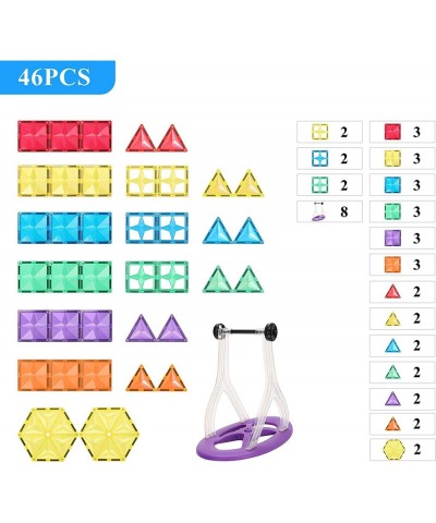 Magnetic Tiles Ferris Wheel Model Building Set Magnet Tiles Magnetic Blocks Stem DIY Children Toys for Kids Ages 3 4 5 6 8 10...