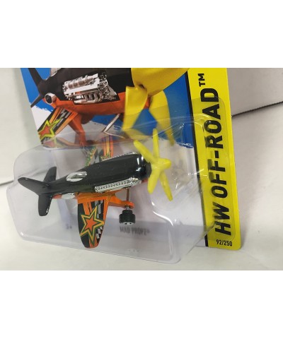 2015 HW Off-Road Mad Propz (Airplane) 92/250 Black and Orange $24.59 Kids' Play Airplanes