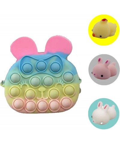 Pop Fidget Toy Bunny Purse for Girls Adult Women Squishies Silicone Bracelet Fidgets Stress Relief Toy Party Favors Gifts Pri...