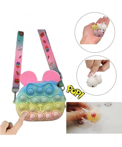 Pop Fidget Toy Bunny Purse for Girls Adult Women Squishies Silicone Bracelet Fidgets Stress Relief Toy Party Favors Gifts Pri...