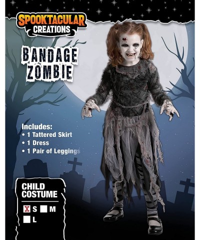 Bandage Zombie Girl Costume for Halloween Dress Up Party Role Playing Themed Parties $43.28 Kids' Costumes