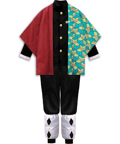 Kids Nezuko Tanjiro Kamado Zenitsu Anime Halloween Cosplay Slayer Costume for Boys Girls with Accessories 6-12 Years $43.14 K...