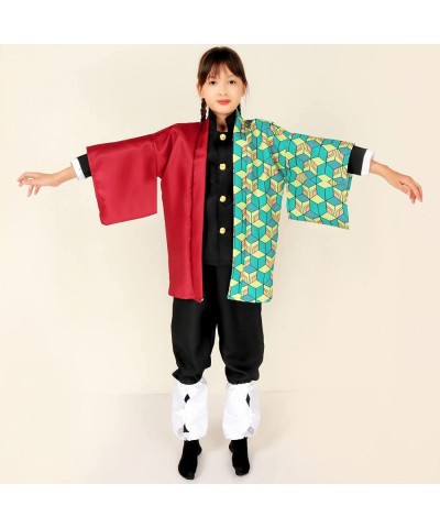 Kids Nezuko Tanjiro Kamado Zenitsu Anime Halloween Cosplay Slayer Costume for Boys Girls with Accessories 6-12 Years $43.14 K...