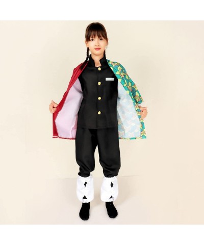 Kids Nezuko Tanjiro Kamado Zenitsu Anime Halloween Cosplay Slayer Costume for Boys Girls with Accessories 6-12 Years $43.14 K...