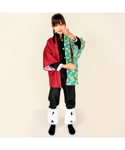 Kids Nezuko Tanjiro Kamado Zenitsu Anime Halloween Cosplay Slayer Costume for Boys Girls with Accessories 6-12 Years $43.14 K...