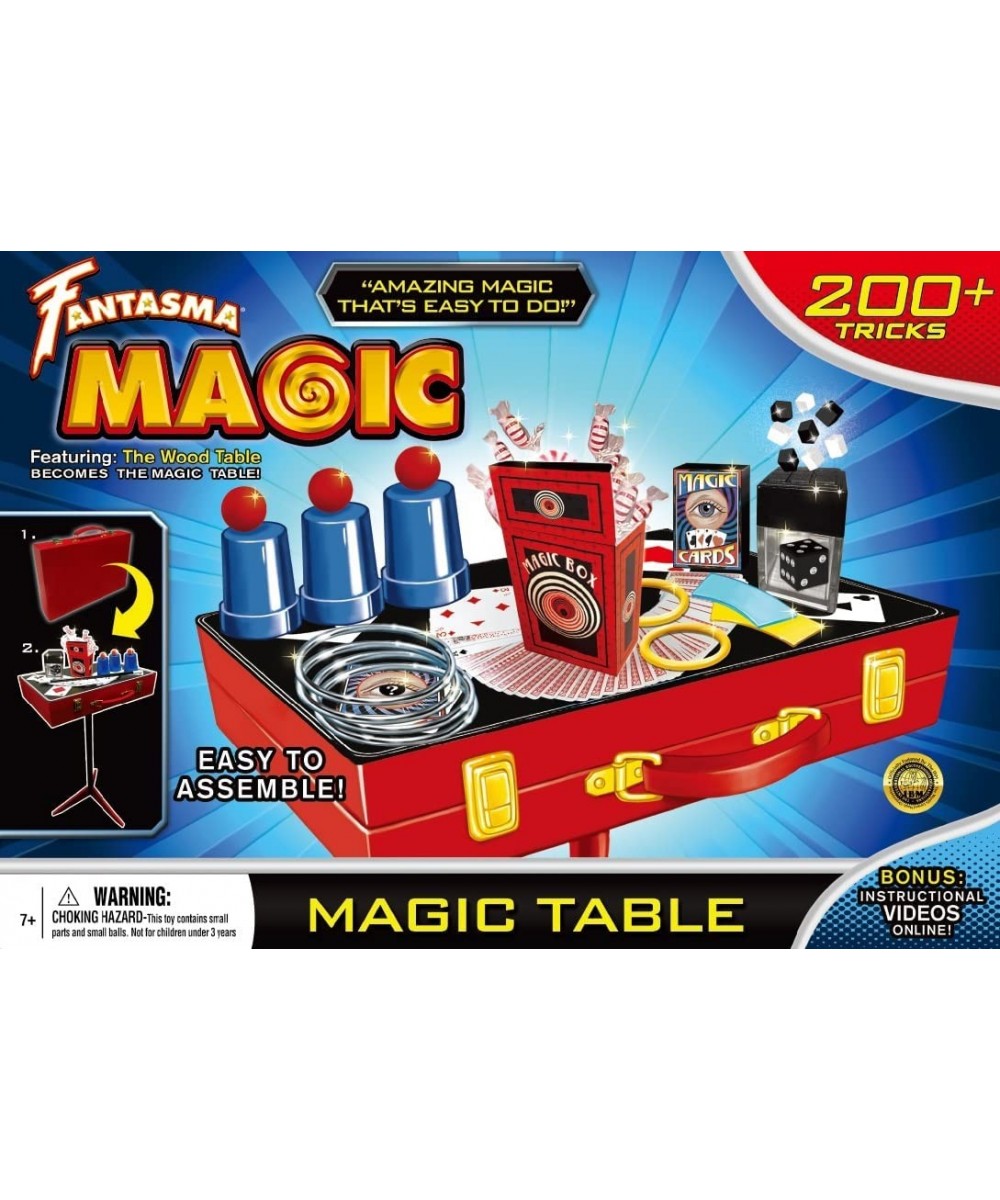 Magic Wooden Table and Carry Case – Over 200 Magic Tricks for Kids Black $63.54 Magic Kits & Accessories