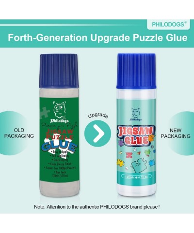 Puzzle Glue Clear with New Sponge Head Jigsaw Puzzle Glue for Kids Toddlers and Children Puzzle Saver for 1000/1500/3000 Piec...