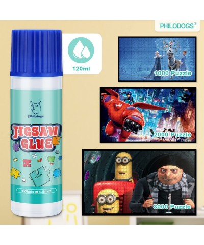 Puzzle Glue Clear with New Sponge Head Jigsaw Puzzle Glue for Kids Toddlers and Children Puzzle Saver for 1000/1500/3000 Piec...