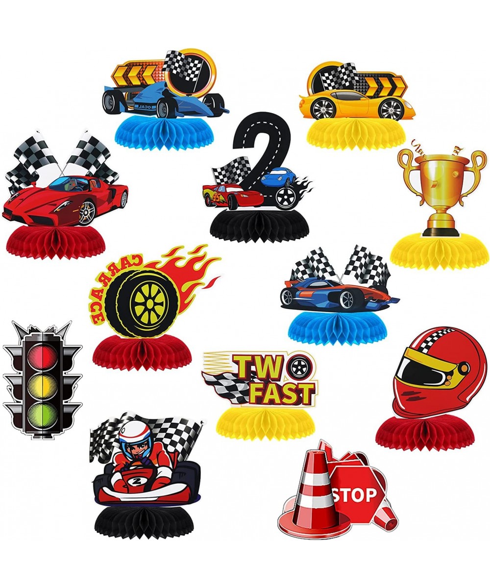 12 Pieces Race Car Two Fast Honeycomb Centerpieces Two Fast Birthday Party Supplies Cars Birthday Decorations Car Party Favor...