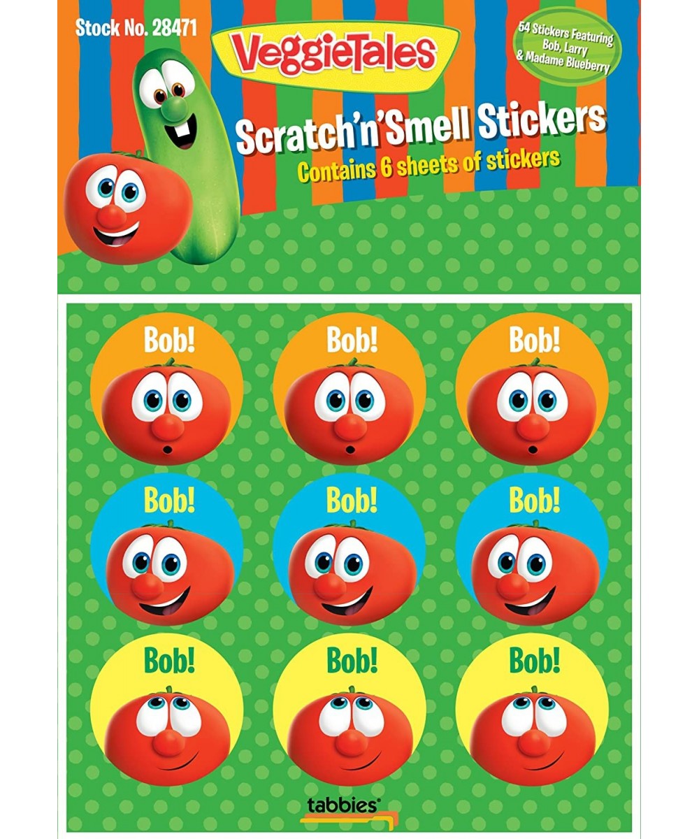 VeggieTales Scratch 'n' Smell Stickers Assorted Colors/Scents 54 Per Pack (28471) $12.54 Kids' Stickers