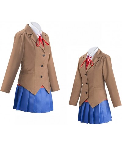 Monika Sayori Yuri Cosplay Costume Uniform Outfit Full Set Halloween Dress for Girls $60.05 Kids' Costumes