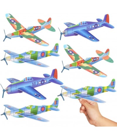 Foam Flying Glider Planes for Kids Set of 12 Lightweight Planes with Various Designs Individually Packed Airplanes Fun Birthd...