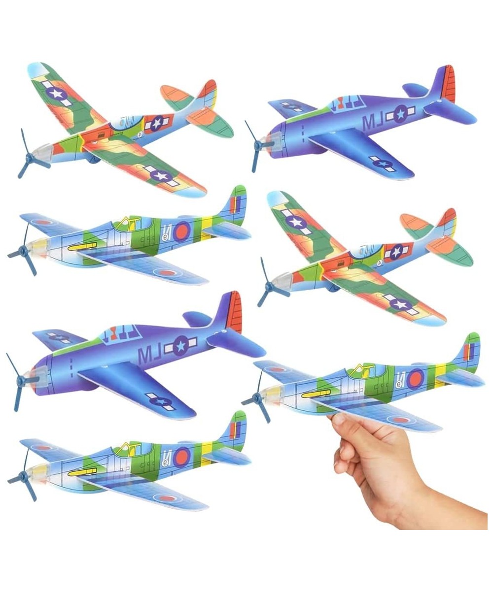 Foam Flying Glider Planes for Kids Set of 12 Lightweight Planes with Various Designs Individually Packed Airplanes Fun Birthd...