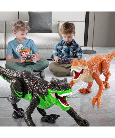 Remote Control Dinosaur Toy for Kids Rc Simulated T-Rex Dinosaur Toy with Water Mist Spray Light and Sounds Real Electric Wal...